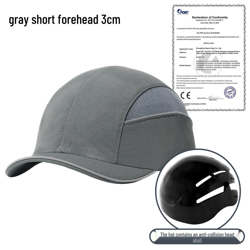 CE Certified Lightweight Anti-Collision Helmet: Summer Breathable Quick-Drying Labor Protection Cap