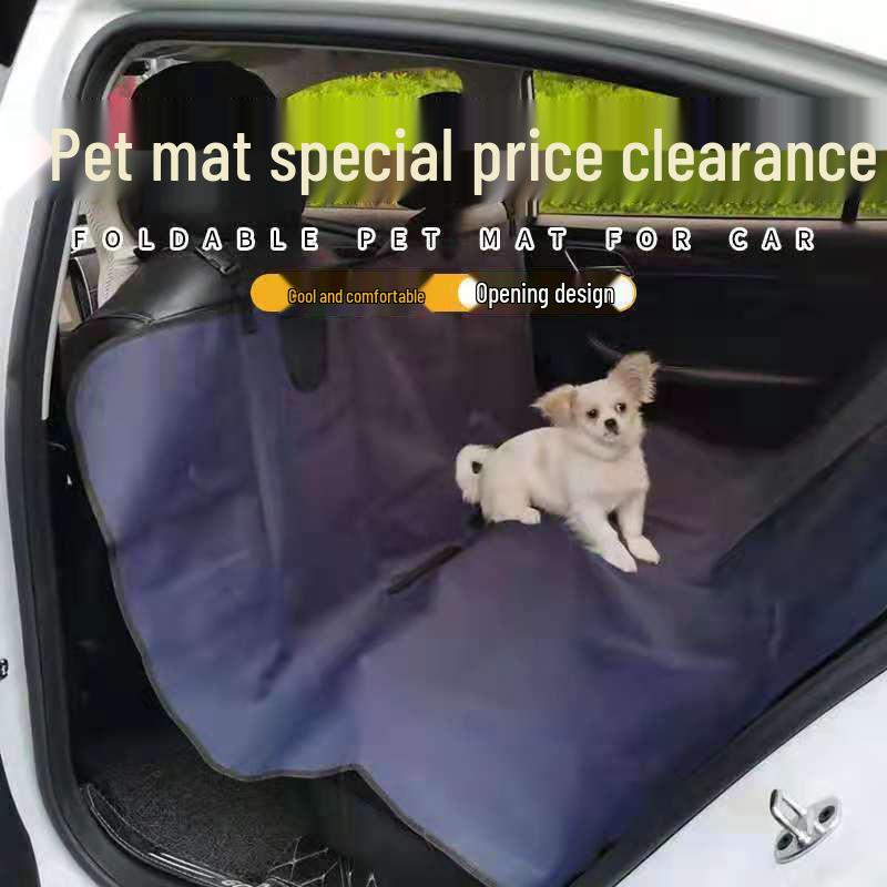 Car Back Seat Pet Cushion - Anti-Scratch & Anti-Bite Mat for Dogs