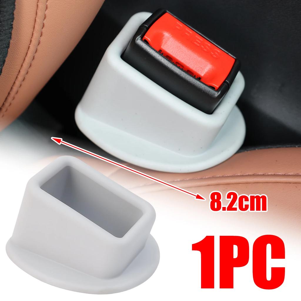 Car Seat Belt Buckle Holder Silicone Clip Fixer for Easy Access and Anti-Rattle Interior Storage Organizer Car Accessory
