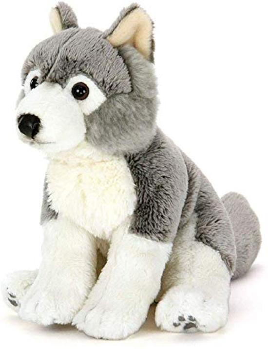

Calorata Wolf Plush Toy Animal Soft to the Realistic Plush Animal Birthday Present Christmas Gift (Baby/Real Family) Touch, (Wolf Toy), Toy, Doll,