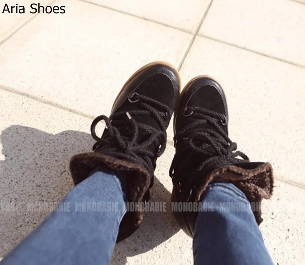 Fashion 2025 New Lace-Up Snow Boots with Velvet Inner Height Shoes Fur Integrated Cotton Shoes Women's Fashion Winter Short Boots