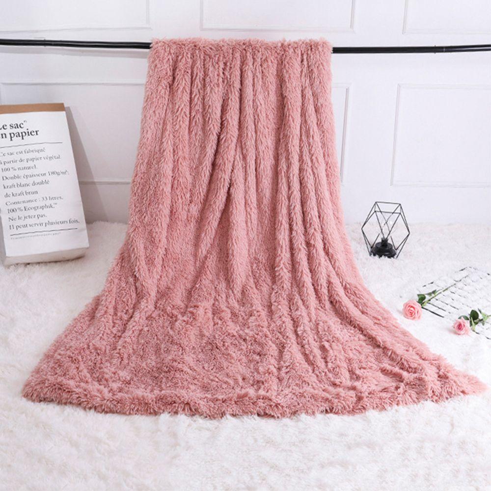 Bedding Warm Super Soft Faux Fur Throw Blanket Fluffy Rug Long Shaggy Bed Sofa Blanket