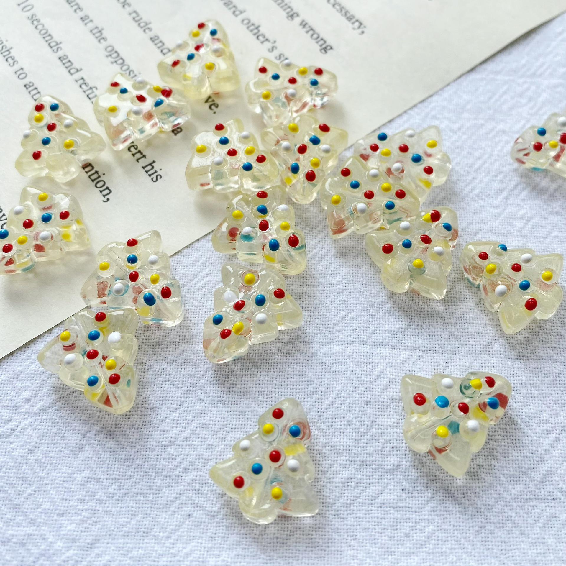 

Сделай сам Рождественская елка Ручная работа Лэмпворк и Расписанные вручную бусины для изготовления украшений