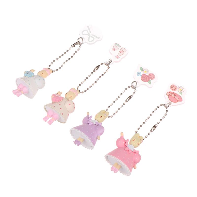8Pcs  Rabbit Pendant Keychain Blind Box Egg Capsule Cartoon Key Pendant Children'S Toys
