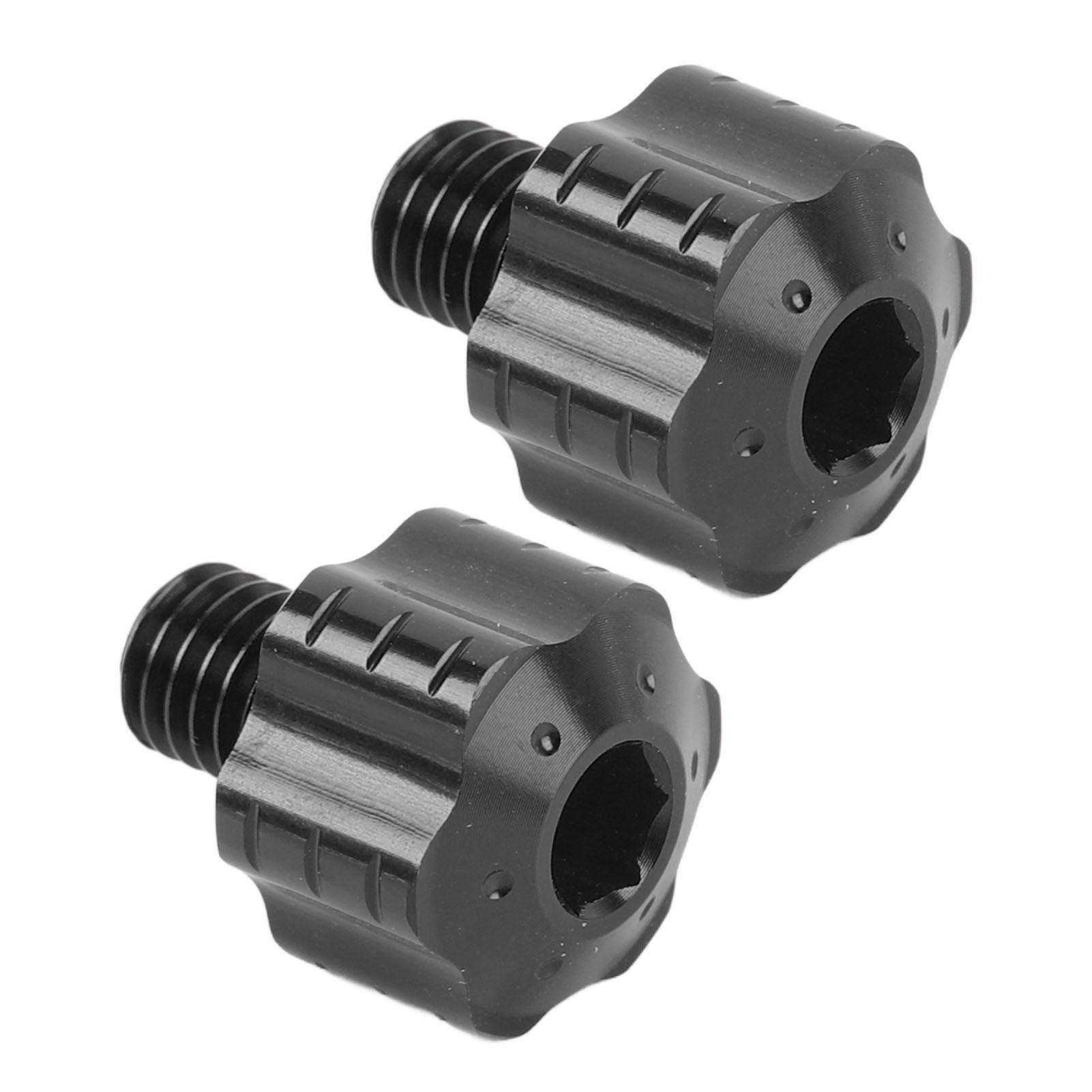 

2 шт. 8 мм заглушки для отверстий для зеркала мотоцикла, анодированный алюминиевый сплав, левое резьбовое зеркало заднего вида чёрный