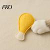 Resistant Cat Toy Natural Loofah Toy, Teeth Cleaning Chew for Cats And Hunting Play Kittens, Bite Fish Egg Shapes with Cotton Rope