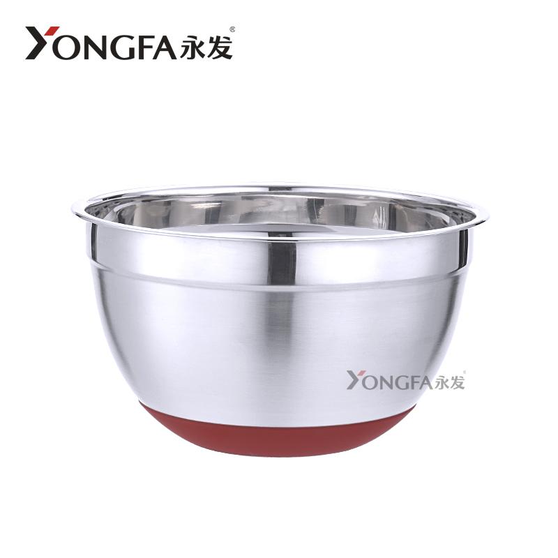 E-co Friendly Multipurpose Stainless Steel Mixing Bowls With Lids and Silicone Bottom Salad Bowl Metal Mixing Bowl for Kitchen