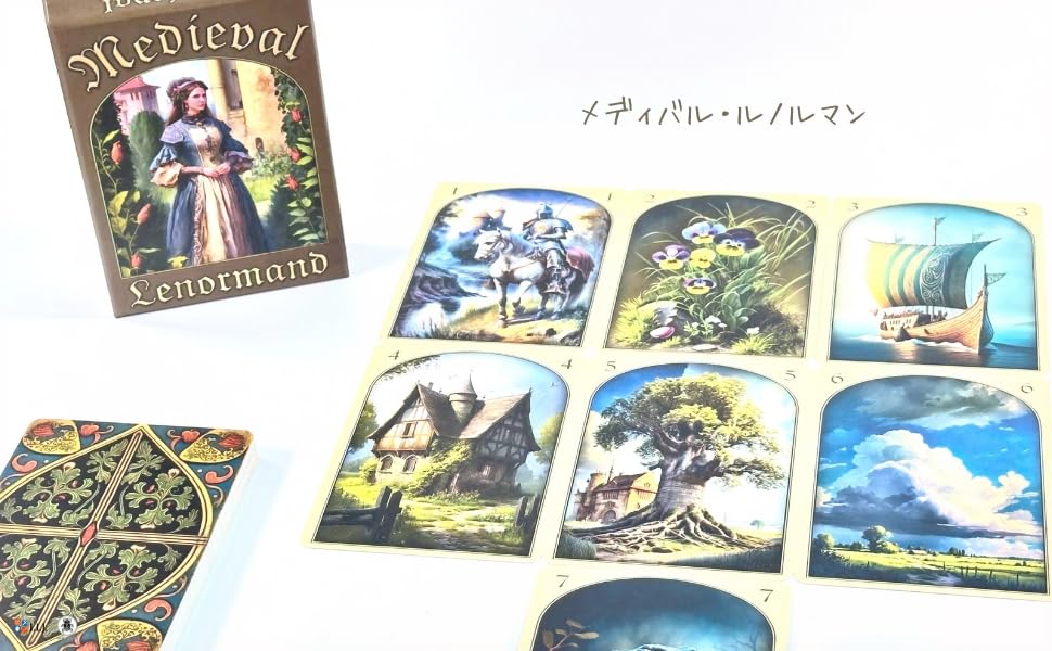 Lenormand Medieval Lenormand Oracle Retro Classic Fortune Includes Japanese Instruction Authentic I.I.J Cards, Cards, Telling, Manual,