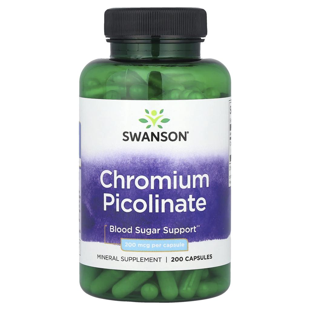 Chromium Picolinate, 200Mcg, 200 Capsules