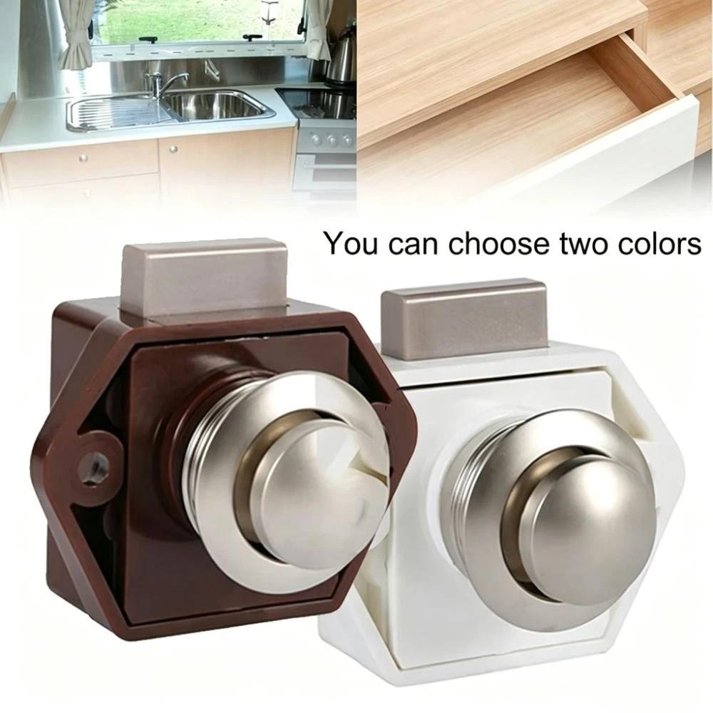 14-18mm Thickness Cabinet Lock 20mm Hole Door Lock Cerraduras Push Lock  Camper