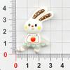 Cartoon Dancing Bunny Resin Accessories: Hair Clip, Keychain, Phone Case, Magnet, Shoe Buckle Ornaments