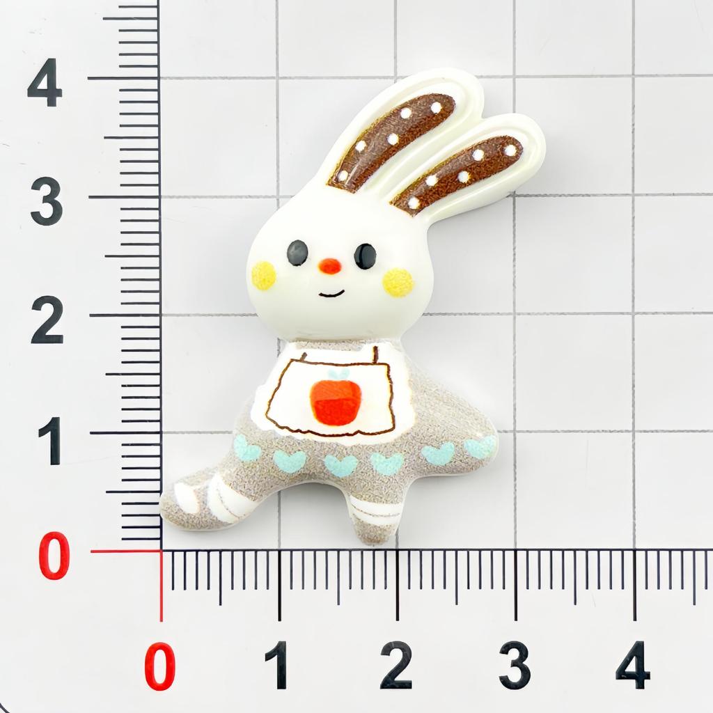 Cartoon Dancing Bunny Resin Accessories: Hair Clip, Keychain, Phone Case, Magnet, Shoe Buckle Ornaments