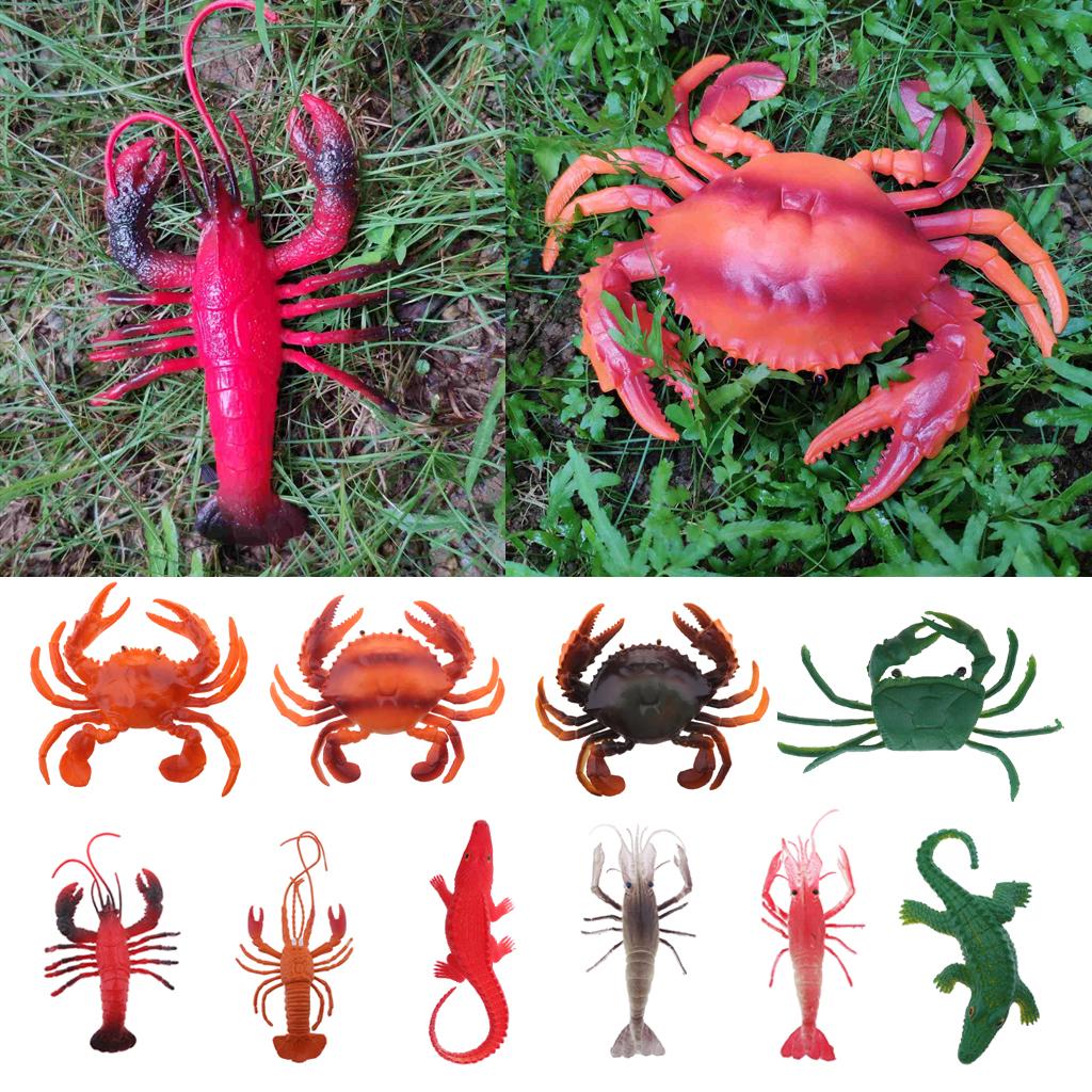 Aquarium Plastic Fish Tank Artificial Lobster Ornament PVC Vivid Lobster