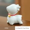 Elephant Mini Ceramic Figurine Desktop Lucky Deer Sculpture Modern Minimalist Decorative Ornaments for Home Office Decor China