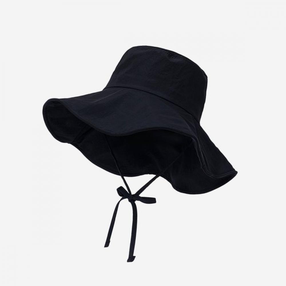 ALLINCOMPLETE Черная широкая панама с нейлоновым ремешком Single option