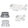 3Pcs Partitioned Storage Drawer Storage Box Set Practical Drawer Organizer Trays  Desk
