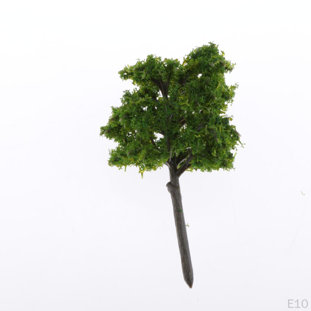 10-Pack Miniature Model Trees 3.15 inches Railroad Wargame Architectural Diorama Scenery