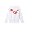 Jordan Brooklyn Fleece Casual Soft Crew Neck Pullover Long Sleeve Sweatshirt Women Tops White HV9371100