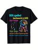 100% Cotton Black Dog Spelled Backwards Is God T-Shirt, Single Side Printed