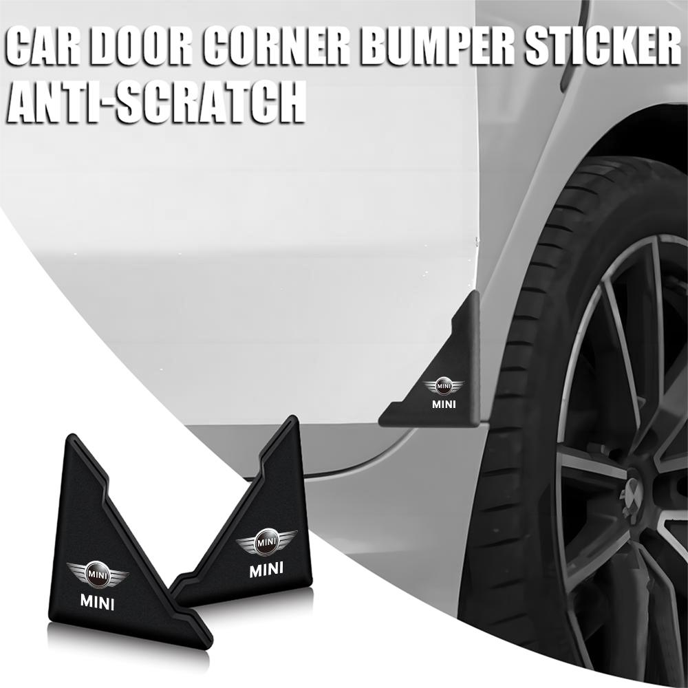 2Pcs Silicon Car Door Corner Cover Protector Sticker Auto Accessories For MINI Cooper JCW WORKS R55 R56 F55 F56 R57 R58 R59 R60 U5