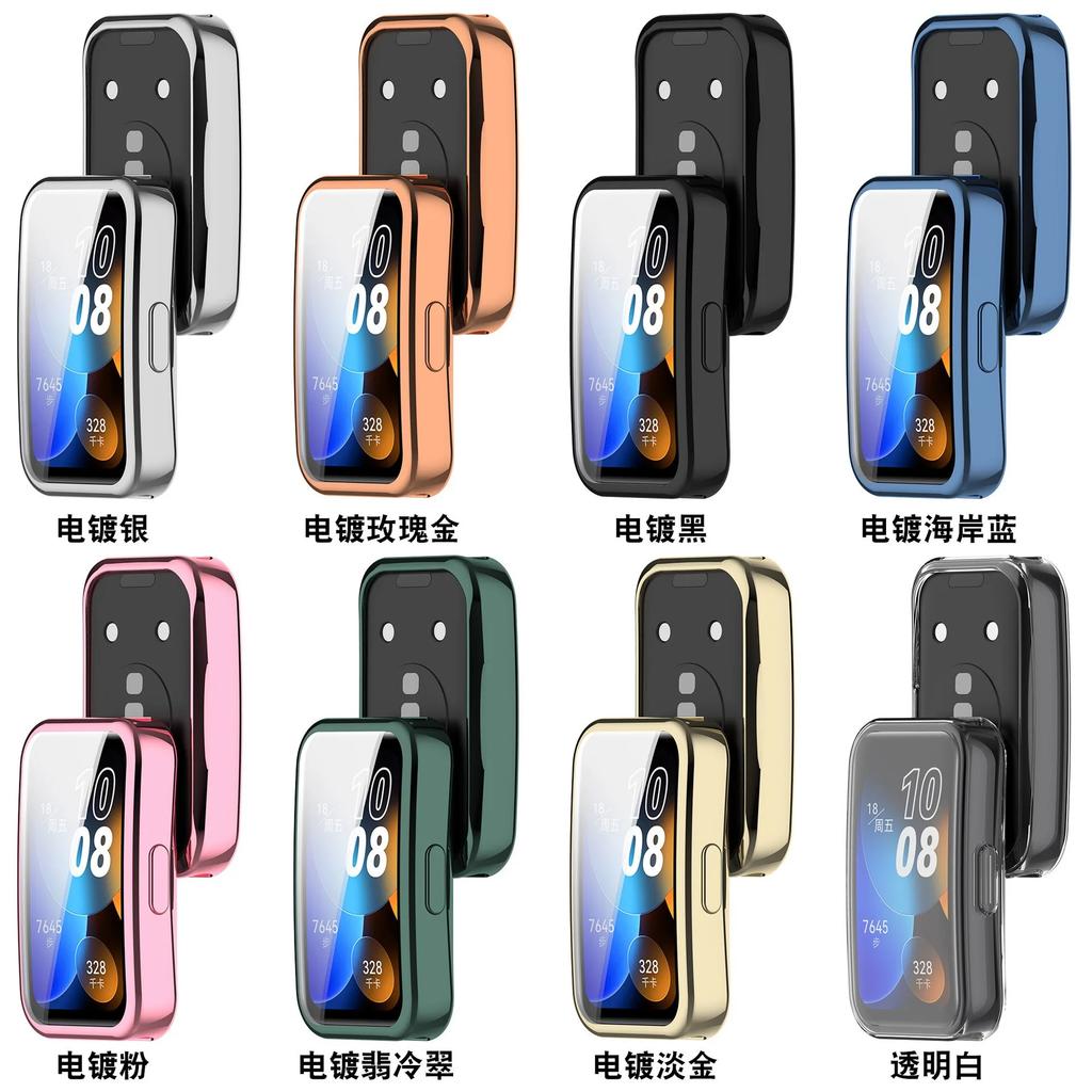 Soft TPU Case for Huawei Band 10 9 8 Frame Bumper Screen Protector Shell Huawei Band 9/10 Full HD Protective Cover Accessories
