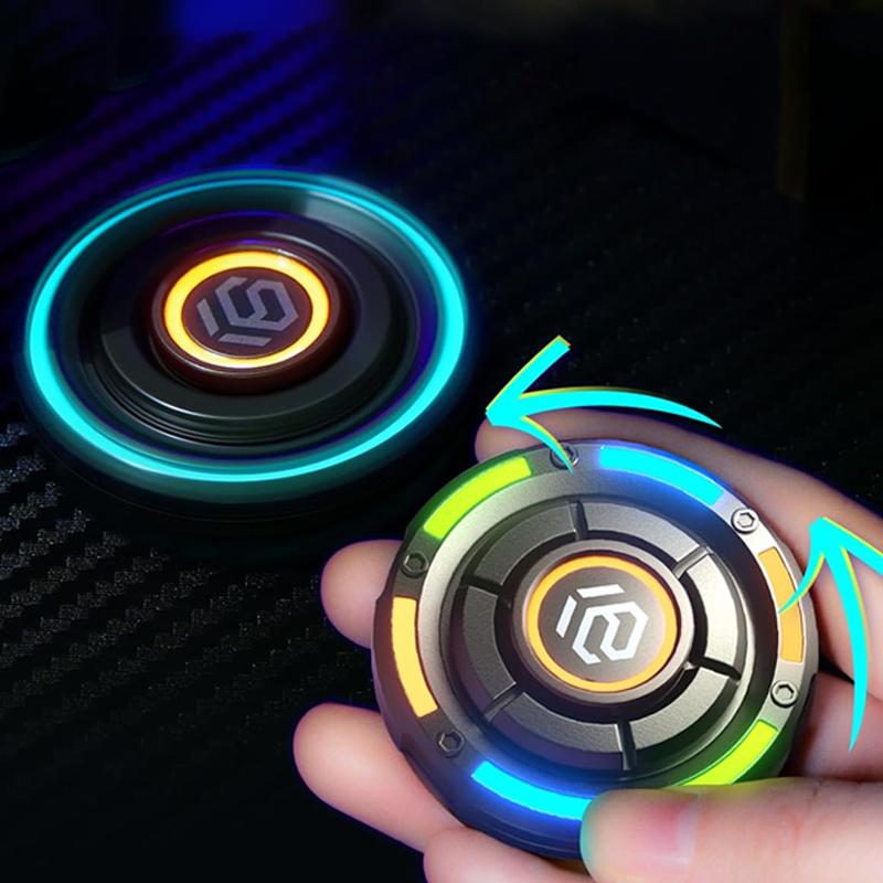 Magnetic Fingertip Spinner Edc Metal Push-Slide Toy - Stress Relief Adhd Focus Tool For Adults & Kids Fidget Toy