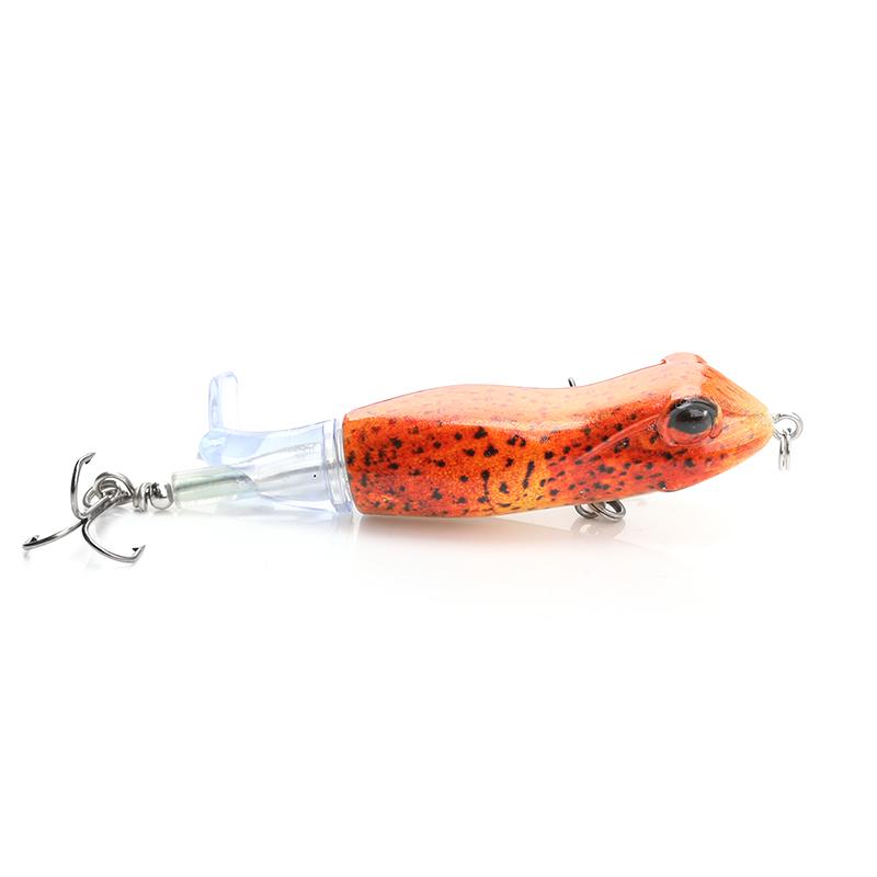9cm 11g Topwater Plopper Lure Rotating Tail Hard Bait Floating Wobbler for Bass Pike Fishing
