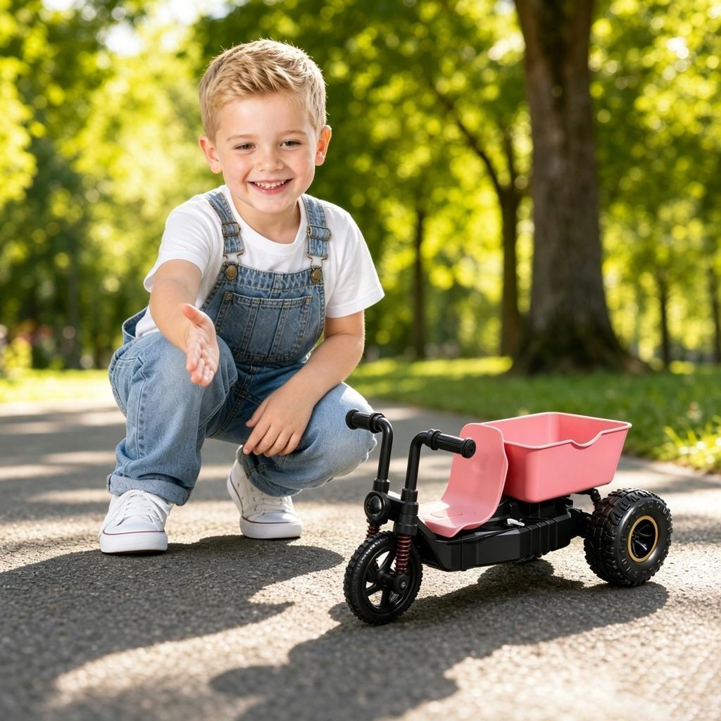 Electric Remote Control Drift Tricycle Toy for Kids Interactive Racing Vehicle with Stunt Features Rechargeable Battery and Durable Design