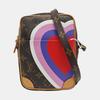 [Pre-Owned] Game On Paname Set Classic Monogram Large Colorful Heart Print Patchwork Floral Pattern Leather Clutch Crossbody Shou - Excellent #1JDZ76E