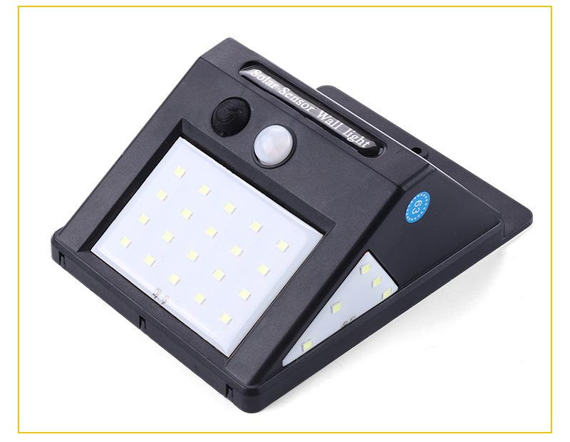 3 Sides LED Solar Power Wall Light Motion Sensor IP65 Waterproof for Outdoor Street Garden Yard Security Lamp