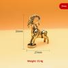 2027 Zodiac Goat Sculpture Step On Money Sheep Figurine Brass Animal Statue Desktop Ornament Wealth Fengshui Home Decor