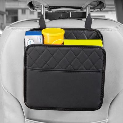 Multifunctional Car Seat Storage Bag Leather Storage Bag Garbage Bag Universal Storage Bag Car Interior Accessories