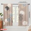 2pcs,2D plane printing Minimalist Curtains Abstract Circle Fusion 100% Polyester (without rod) Art Deco Festive Perfect for