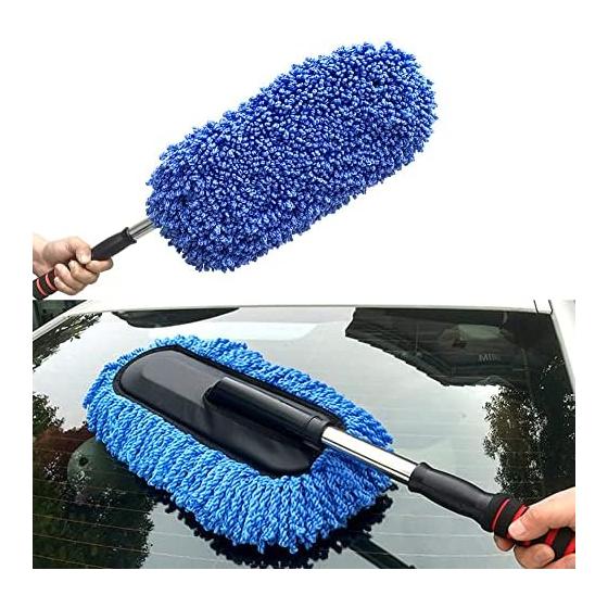 Car Wash Mop, Telescopic Brush, Car Wash Sponge, Car Wash Supplies, Glass Cleaning, Car Wash Goods, Waxing, Duster, Water Wiping, Window Compatible,