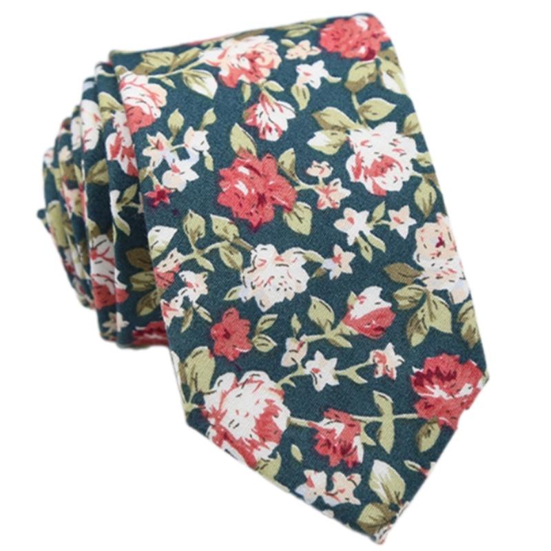 

Men s Fashion Arrows Design Necktie With Floral Print Polyester Silk Formal Wear
