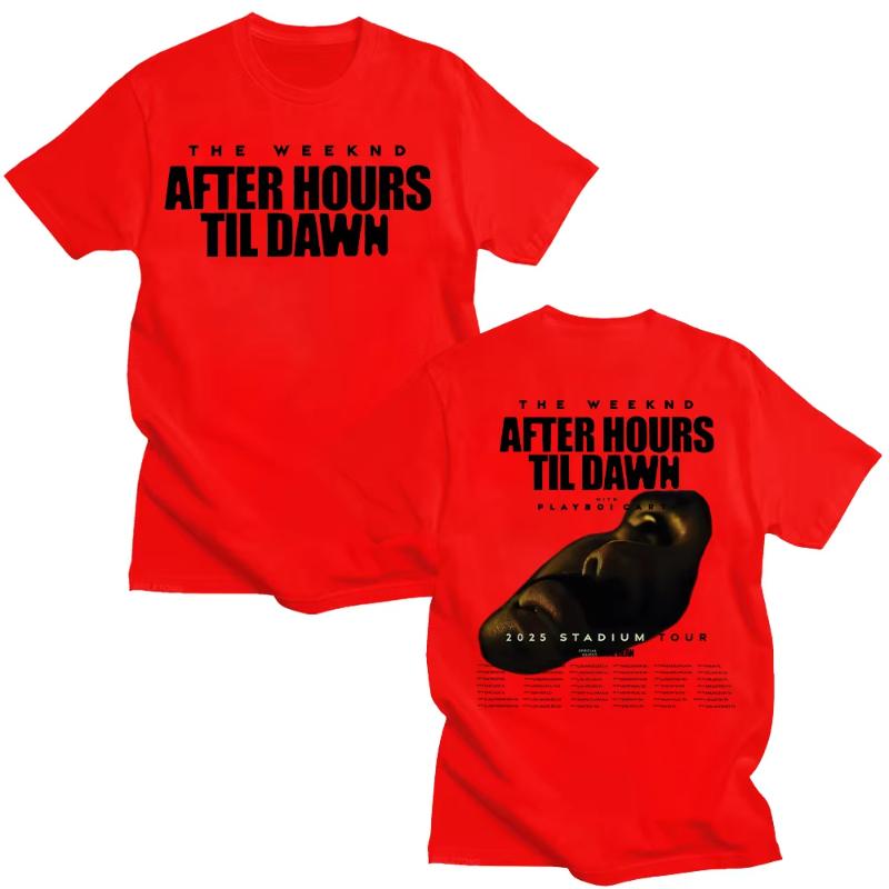 

TheWeeknd After Hours Til Dawn Graphic T Shirt TheWeeknd 2025 Stadium Tour Tshirts Unisex Women Fashion Hip Hop Vintage Cotton Tee S