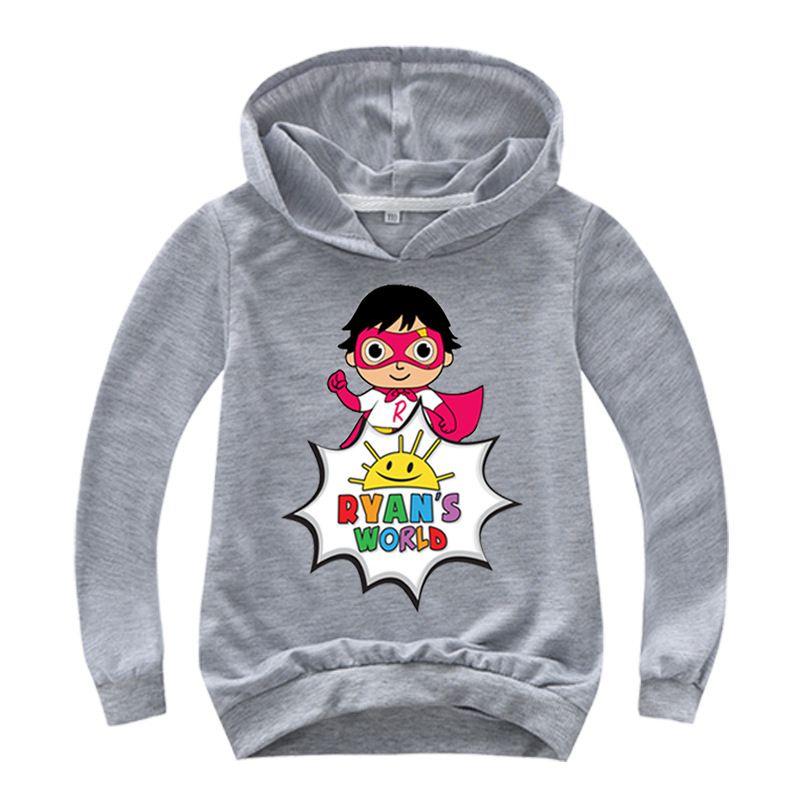 Felpa Cartone Animato per Bambini Ryan's World Morbida Comoda Maglione a Manica Lunga Pullover