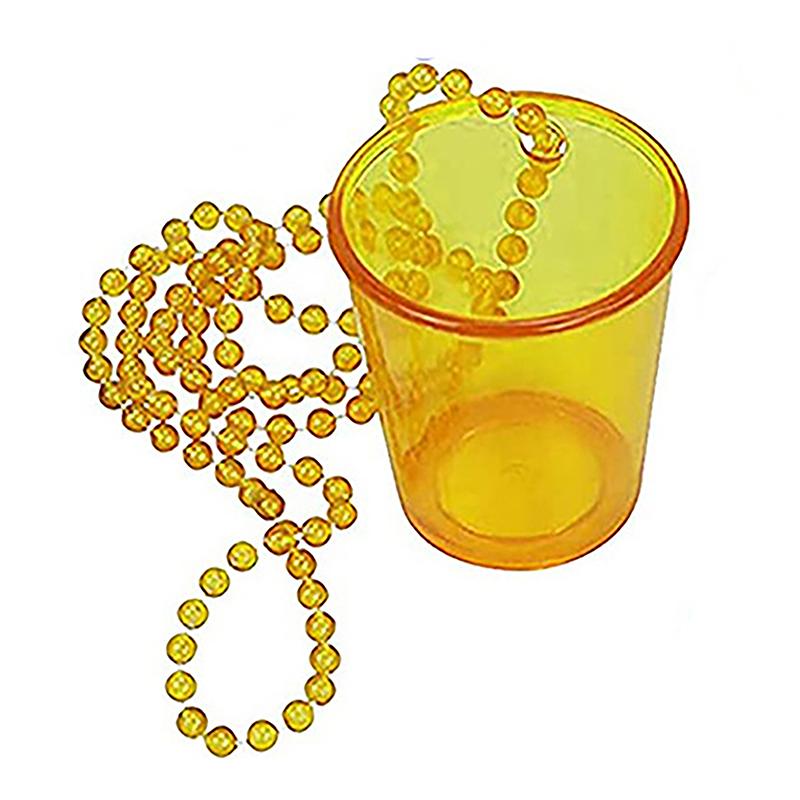 Rozlučka se svobodou Nevěsta Party Panákové skleničky Náhrdelník Kelímky Plastová panáková sklenička Na korálkovém náhrdelníku Na narozeniny Svatba