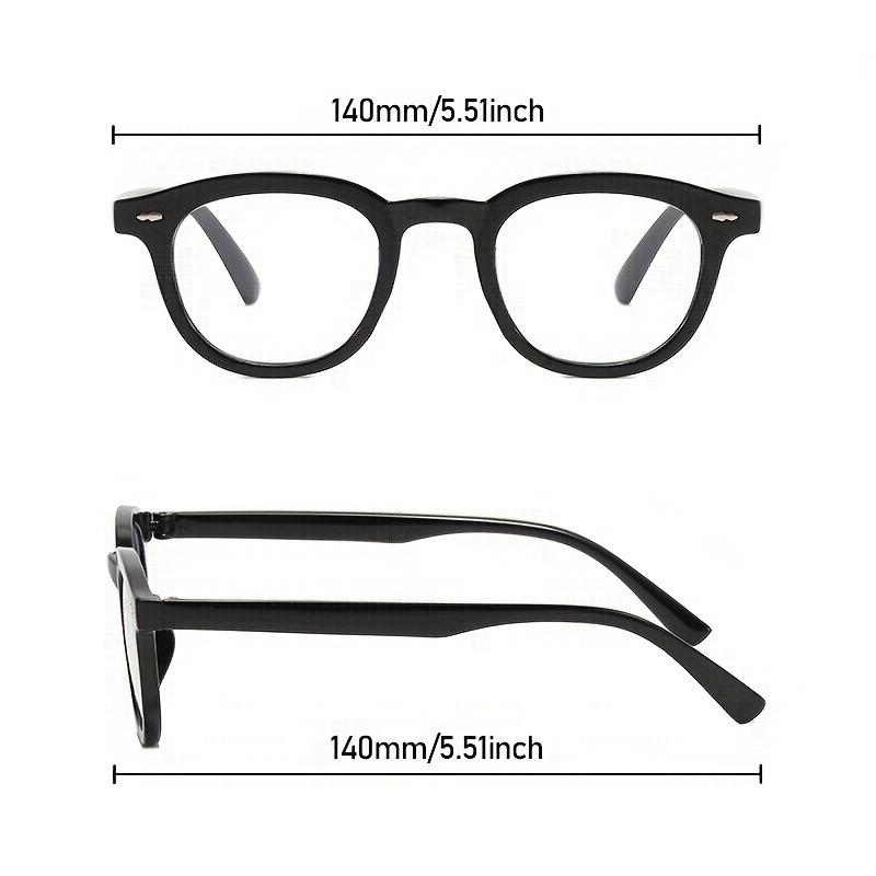 Women's Glasses Simple Elliptical Frame Glasses Lightweight for Daily Wear Elegant and Simple Facial Styling