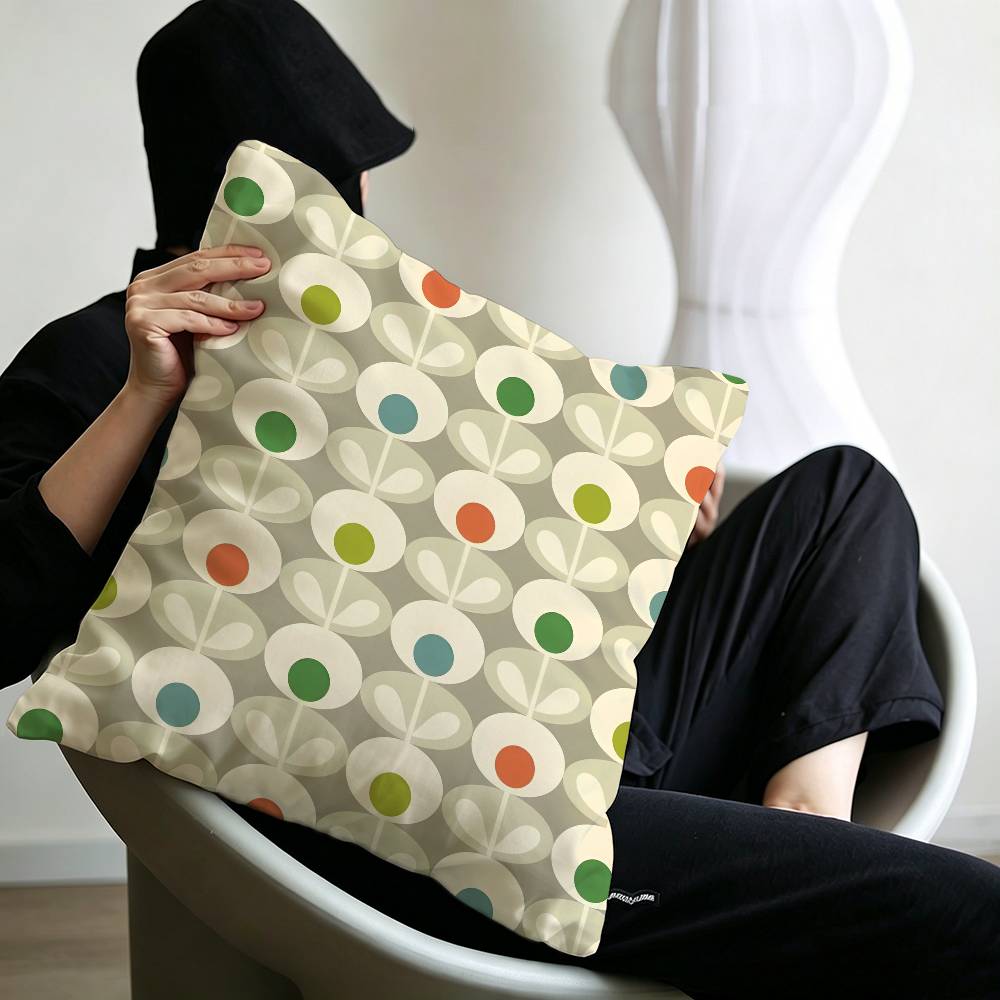 Art OOrla Kiely Flower Pillow Anime Pillow Sofa Bed Head Pillow Cover Cushion Cover x cm Fashion