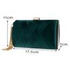 Chain Shoulder Mixed Fashion Party Wedding Handbags Purse Metal Tassel Women Evening Bags Criss-Cross Satin Clutches