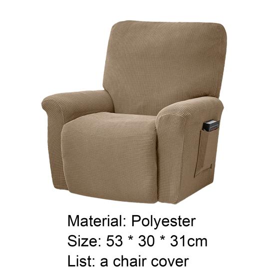 Potah na křeslo s polohováním Strečový Měkký Polyester Protiskluzový Boční kapsa Žakárový potah