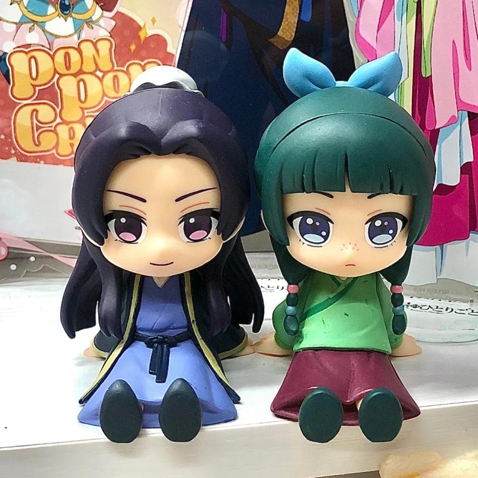 NEW1-4pcs the pharmacy diaries maomao jinshi mini figure anime periphery kawaii sitting toys desktop car ornaments model present