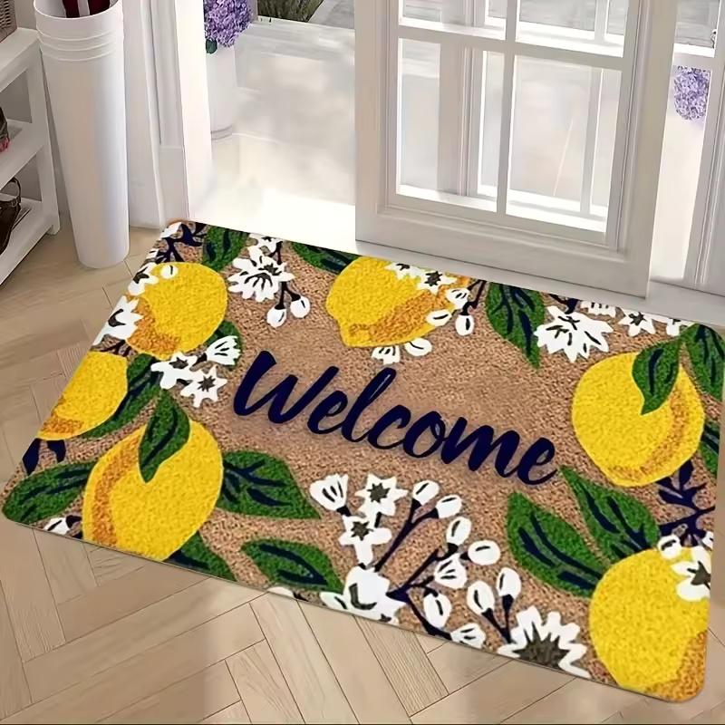 Red Love Welcome Doormat Kitchen Rug Bathroom Mat Washroom Floor Mat Carpet for Entrance Door Door Mat Funny Home Decoration