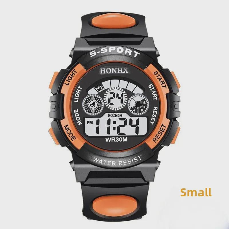 Multi-Function Waterproof Children's Electronic Watch with Colorful Lights - Model 0119