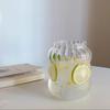 Shangqi 650ml Glass Caterpillar Juice Cups, Set of 2