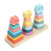 Wooden Sorting Stacking Toy Animal Shape Early Educational Color Shape Sorting Toys Game