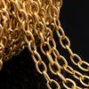 1M Heavy Chunky Hip Hop Chain Stainless Steel Frosted Oval Link Chains for DIY Men Jewelry Making Punk Necklace Bracelet Chain