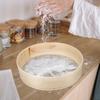 Amosfun Household Flour Sifter Wooden Mesh Flour Strainer 60 Mesh Round Sifter for Baking Cake Bread, 11 Inch Diamater