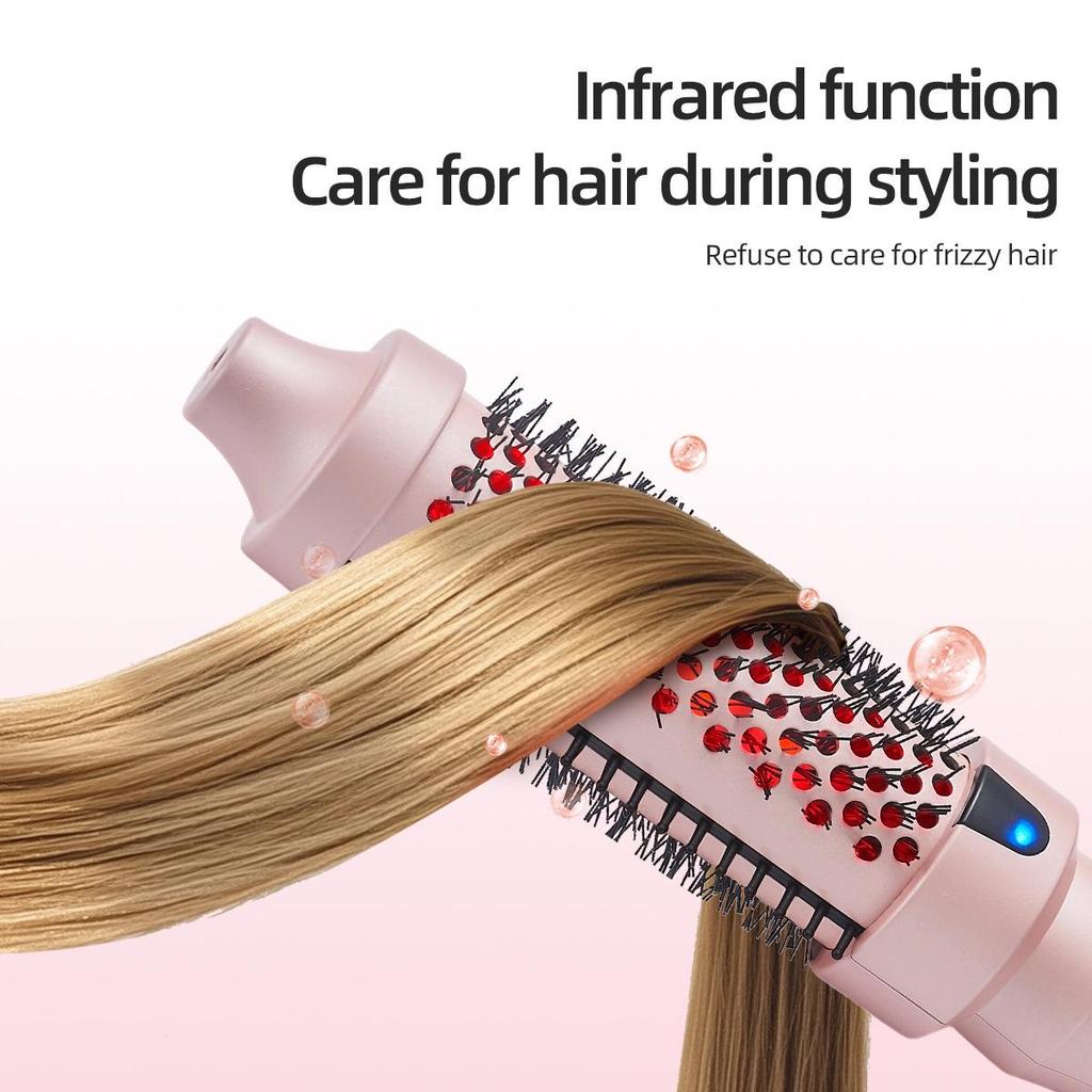 2-in-1 Anti-Scald Curling & Straightening Comb – Electric Heating for Fluffy Curls & Smooth Hair